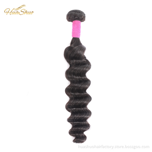Cuticle Aligned Loose Deep Hair Brazilian Human Hair Bundles 100% Natural Original Wholesale Raw Virgin Hair Vendors